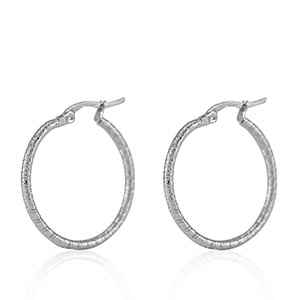 Rvs stalen oorringen zilver Liana - 28 mm - Idhuna Jewels