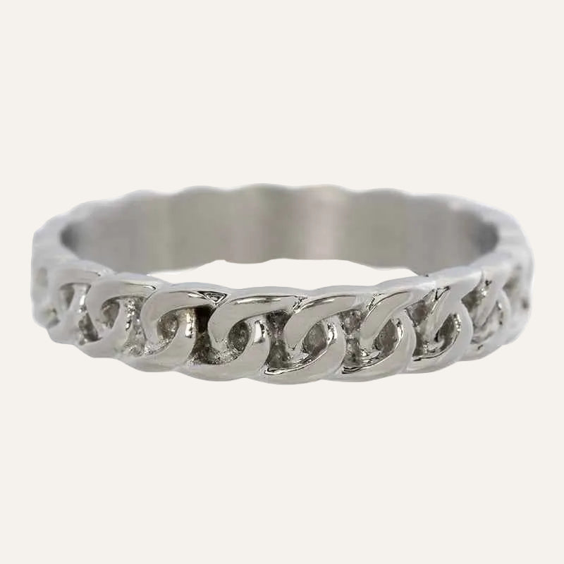 Chain ring iXXXi Jewelry zilver - Maat 19 Let op vulring! - Idhuna Jewels