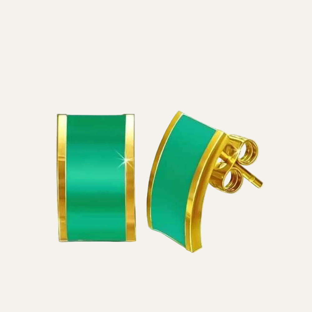 Dames Oorbel Gold plated 316L edelstaal