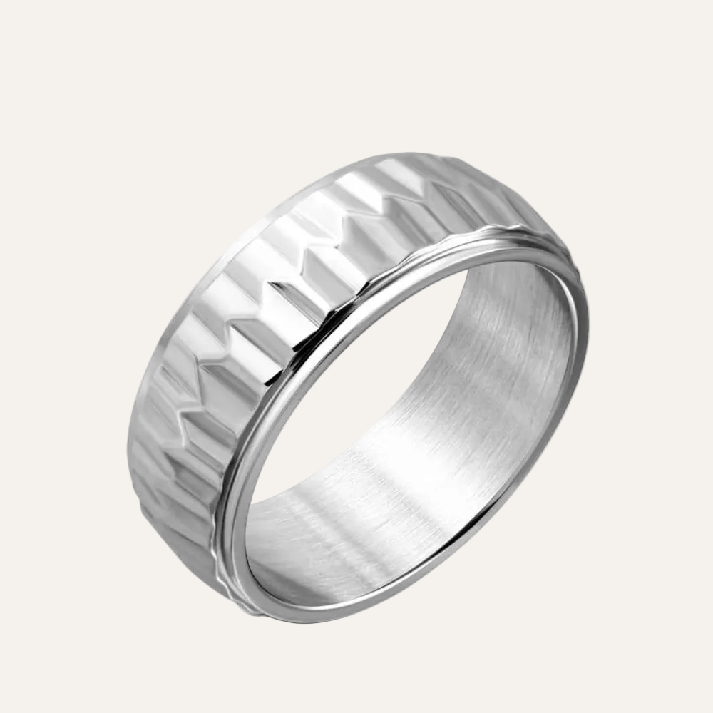 Dames ring staal curves