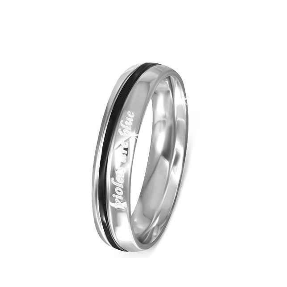 Dames_ring_stainless_steel_Violets_are_blue