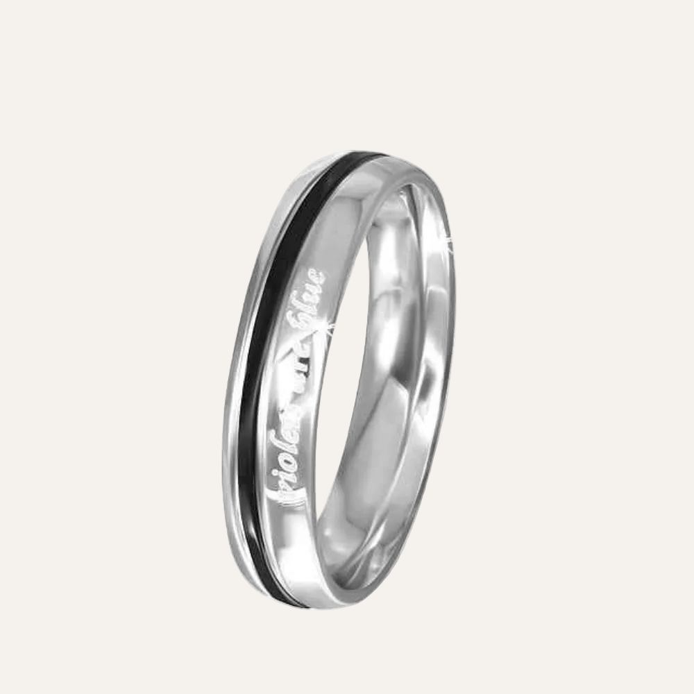 Dames_ring_stainless_steel_Violets_are_blue