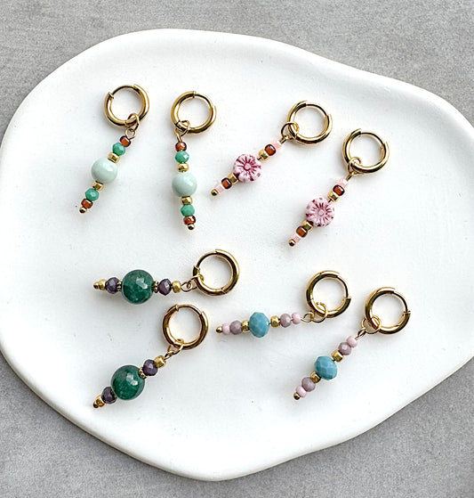 Stalen Oorbellen Kralen hangers Louve