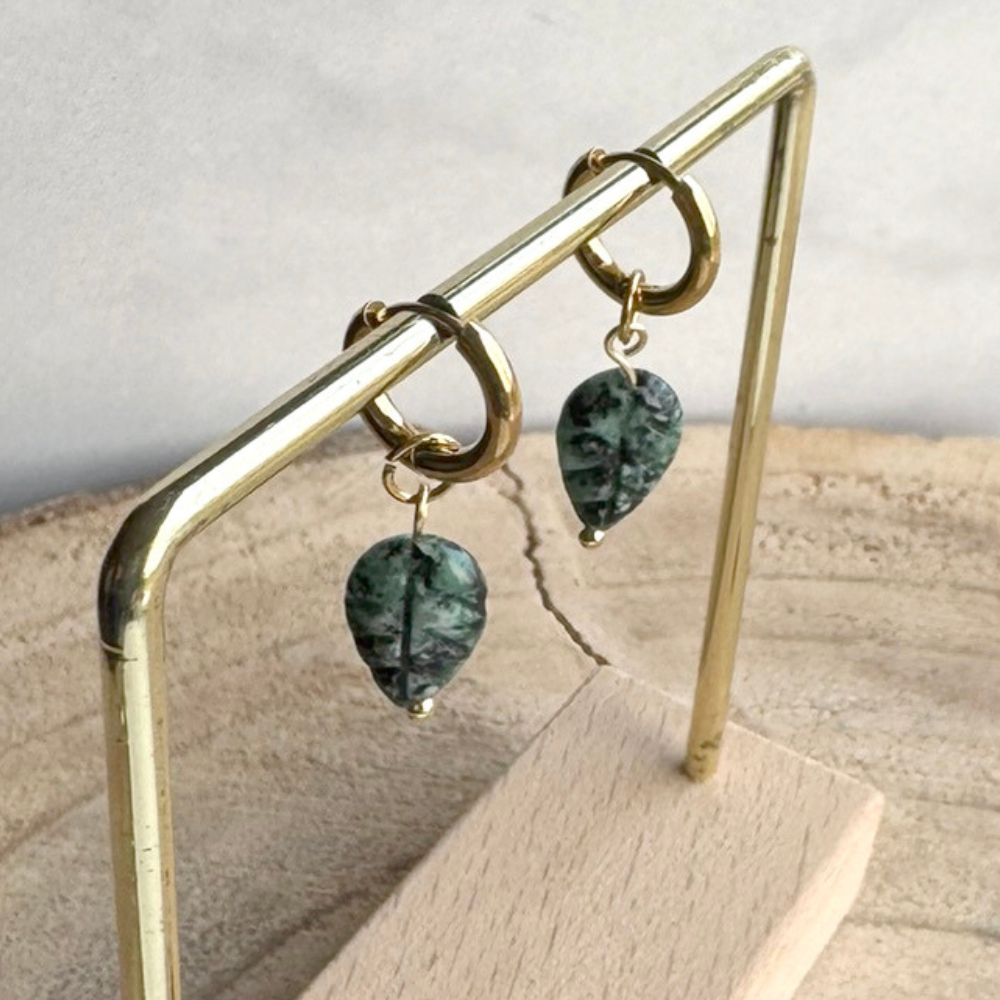 Oorbellen Blaadje blad hanger herfst vibes