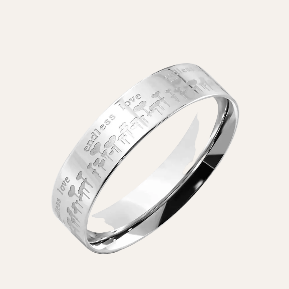 Ring Endless Love met hartjes ballonnen
