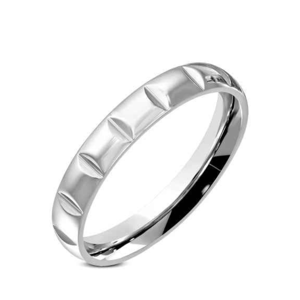 Ring edelstaal kleur zilver