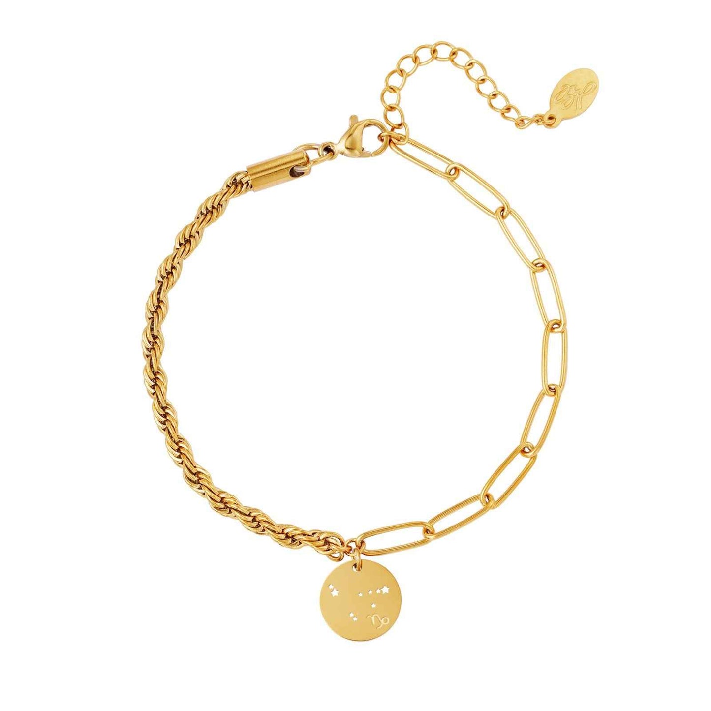 Sterrenbeeld armband staal Steenbok - Idhuna Jewels