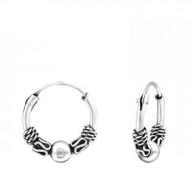 Bali Hoops - 925 zilver - 12 mm - Idhuna Jewels