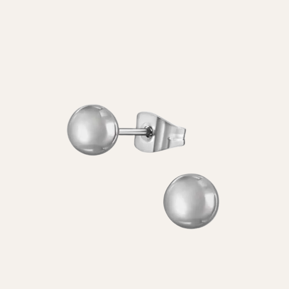 Zweerknopjes zilver - Rvs Kleine Ronde Oorknopjes 4 mm