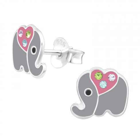 Olifant Kinder Dieren Oorbellen 925 zilver - Idhuna Jewels