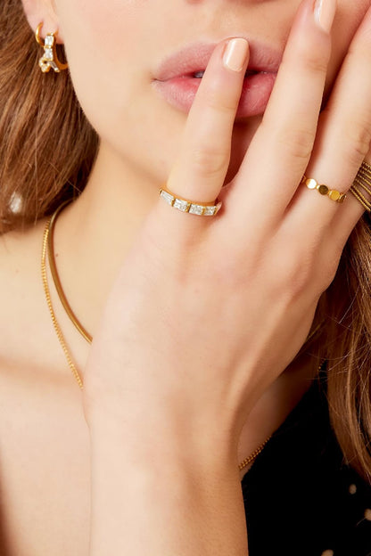 Ring Staal Zirkonia Belle