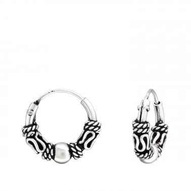 Bali Hoops Oorringen dames - 10 mm - 925 zilver - Idhuna Jewels