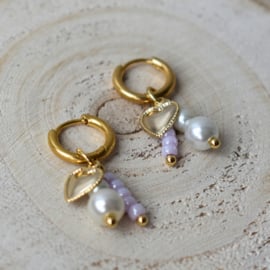 Oorringetjes Lila Hangers Nora
