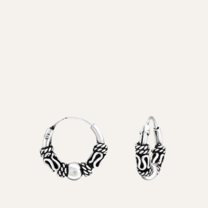 Bali Hoops Oorringen 925 zilver 10 mm