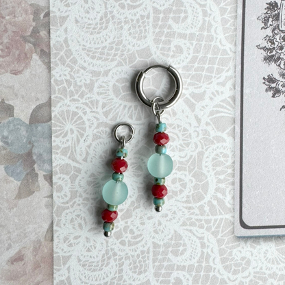 LOVELY CHARMS BLUE BURGUNDY ROWENA