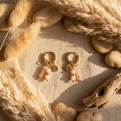 Boho Oorbellen met bedels Idhuna Jewels