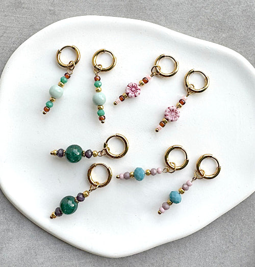 Collectie Oorbellen met bedels 
