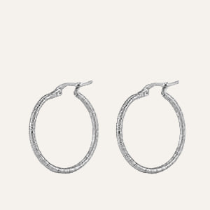 Creolen staal zilverkleurig 23 mm - Idhuna Jewels