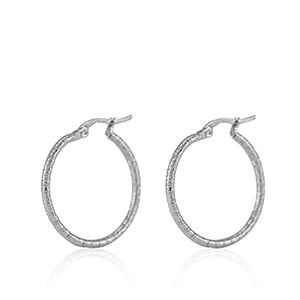 Creolen staal zilverkleurig 23 mm - Idhuna Jewels