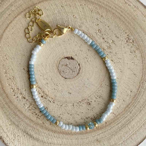 Dames armband kralen Blue beauty - Idhuna Jewels