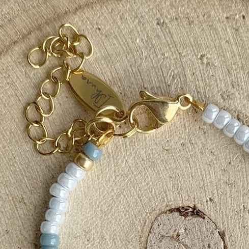 Dames armband kralen Blue beauty - Idhuna Jewels