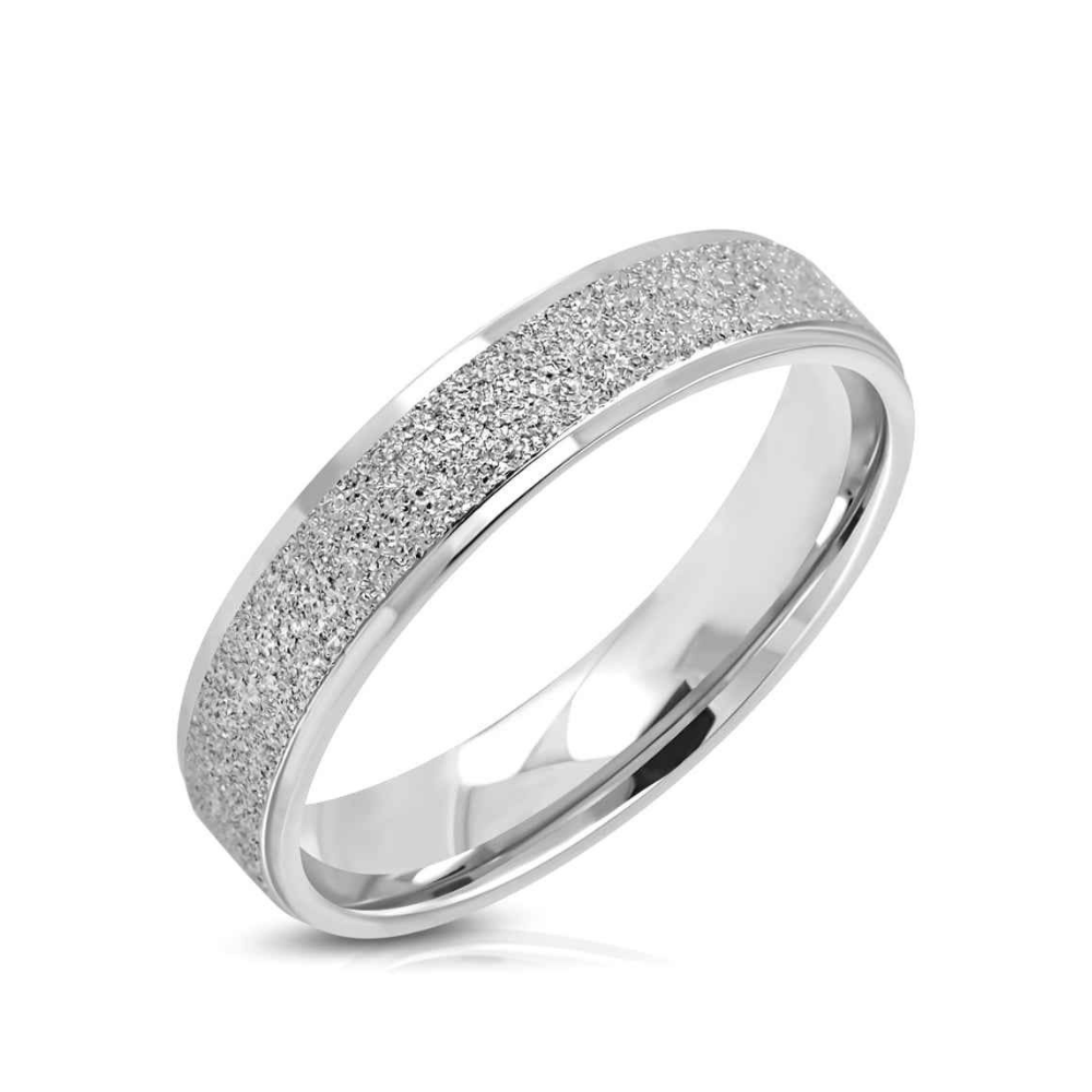 Dames glitter & glamour ring staal