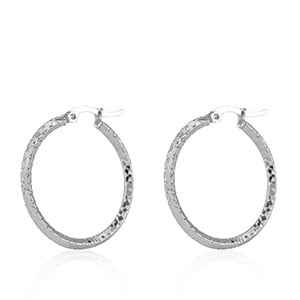 Dames oorringen Rvs zilver Beau - 30 mm - Idhuna Jewels