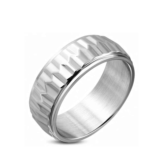 Dames ring staal curves