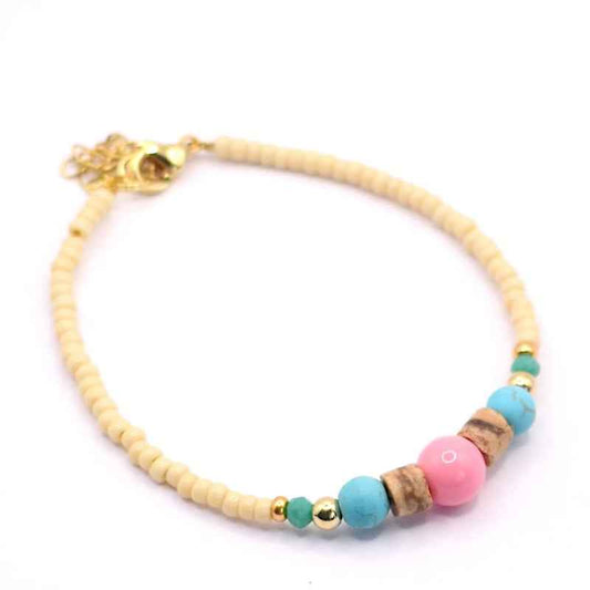 Gele Miyuki kralen armband Dames fashion Trends Idhuna - Idhuna Jewels