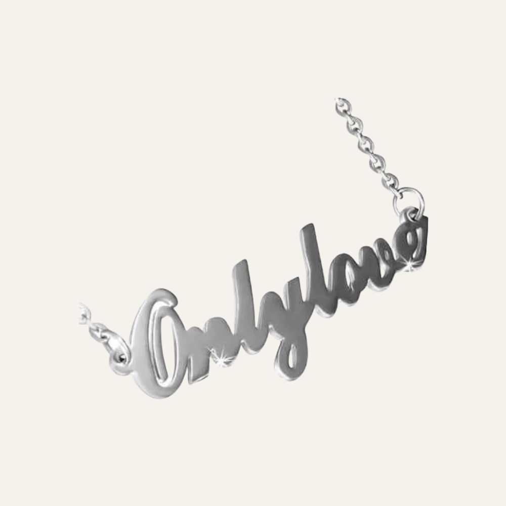 Halsketting met tekst Only Love - 45 cm