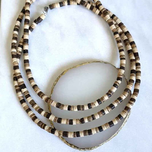 Heren Ketting Kokos Rvs Sluiting - Idhuna Jewels