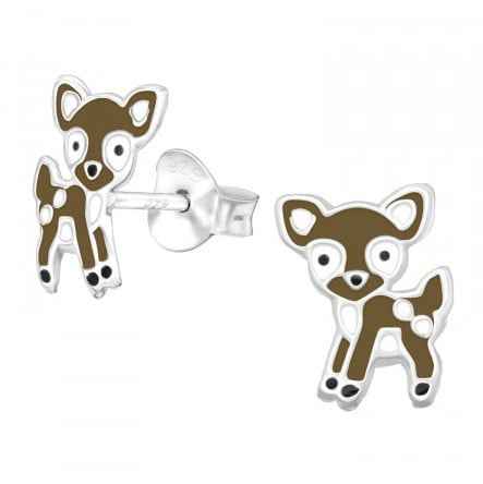 Hertjes oorbellen kinder 925 zilver - Idhuna Jewels
