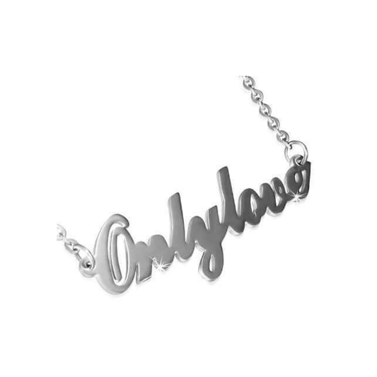 Halsketting met tekst Only Love - 45 cm