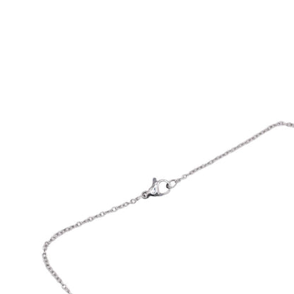 Ketting Dames Stainless Steel Zilver met parelmoer hartjes hanger - Idhuna Jewels