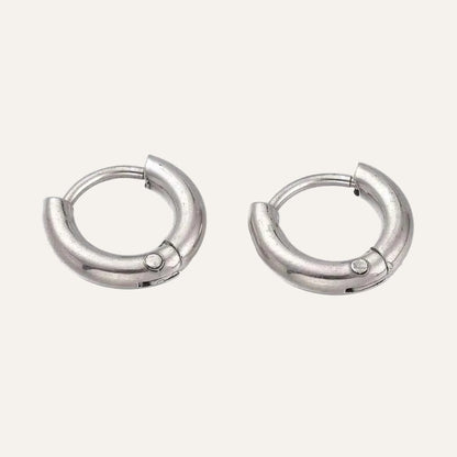 Kleine mini oorringen zilverkleurig staal - Idhuna Jewels