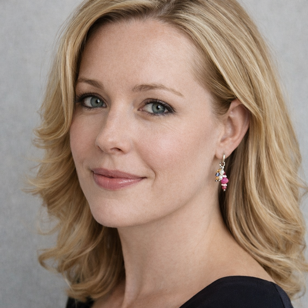 Oorringen met kralen hangers Elsa