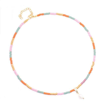 Kralen ketting dames met Parel hanger - Idhuna Jewels