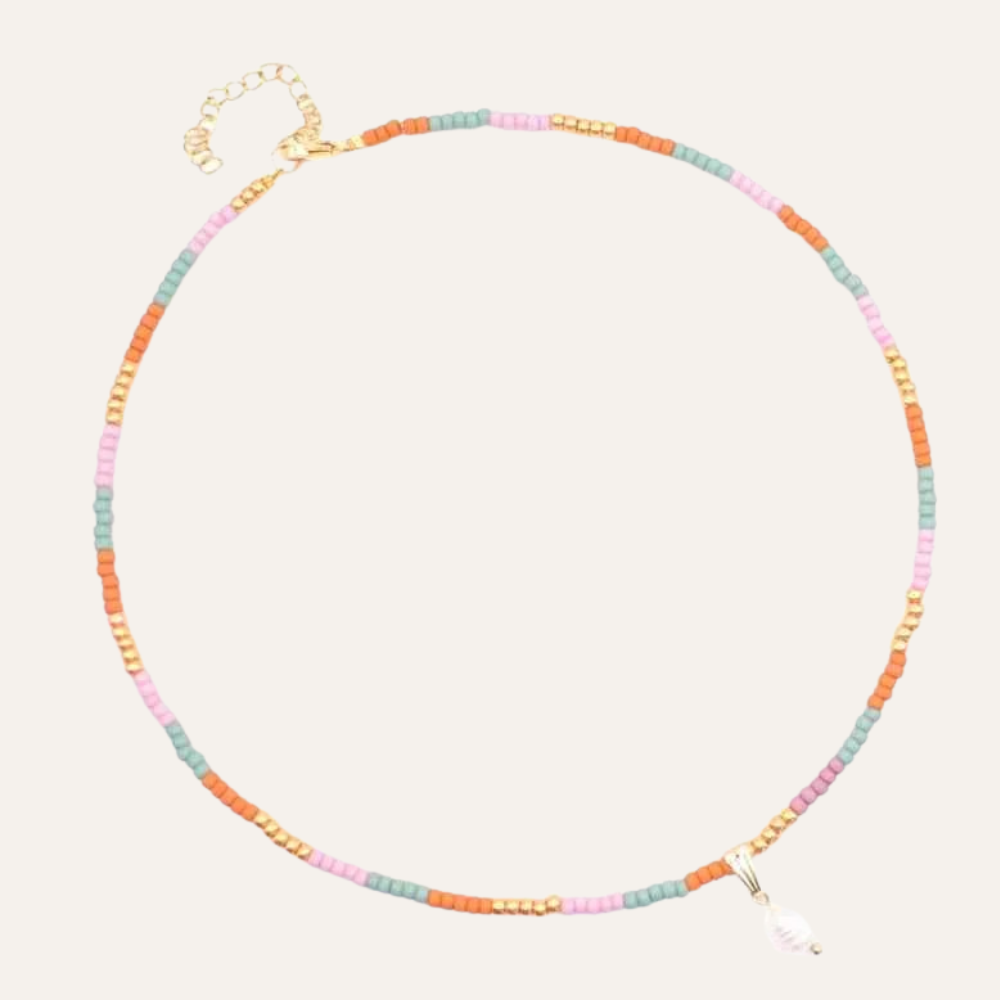 Kralen ketting dames met Parel hanger