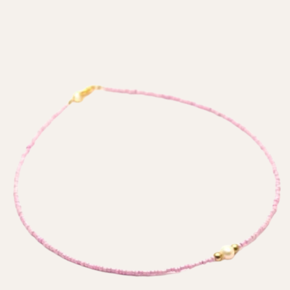 Lila rocailles kralen ketting dames