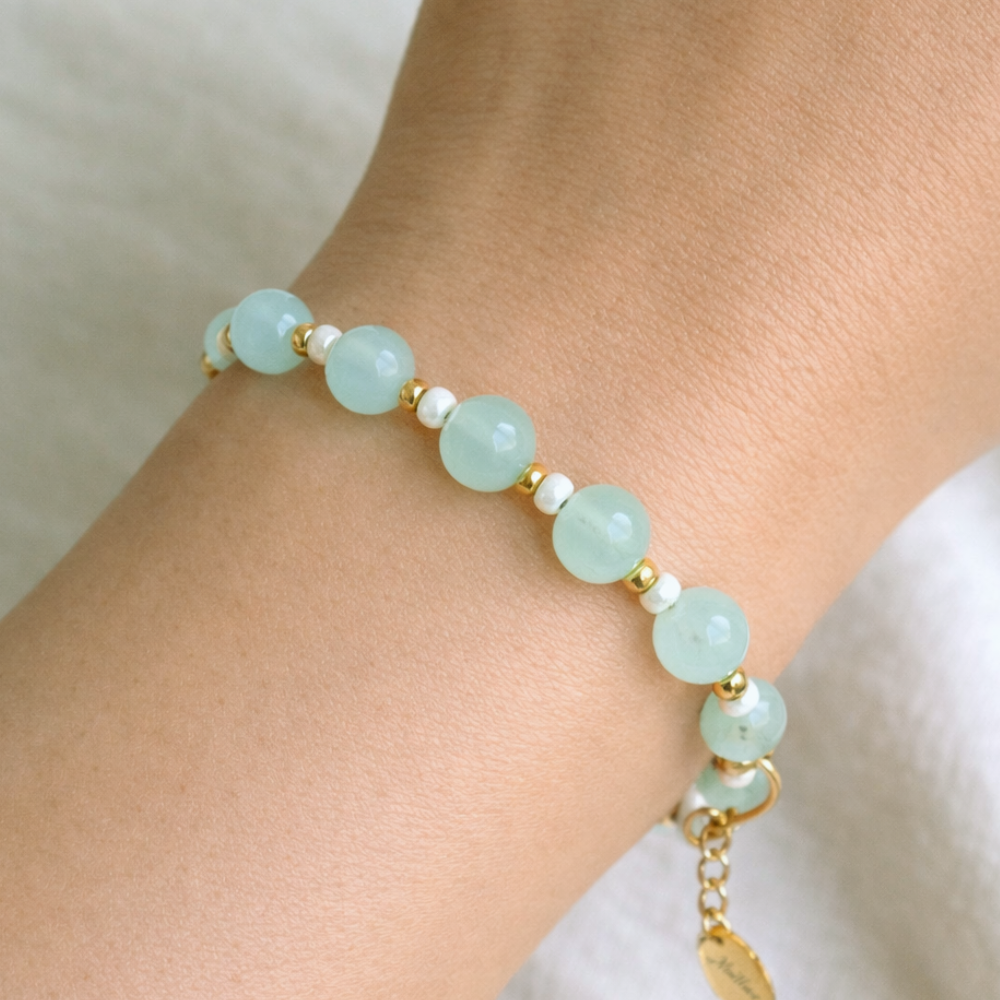 Mintgroene Armband Stainless Steel Bridget