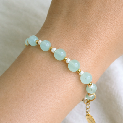 Mintgroene Armband Stainless Steel Bridget
