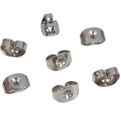 Oorbel Achterkantjes - Stoppers Staal (Per set van 2) - Idhuna Jewels