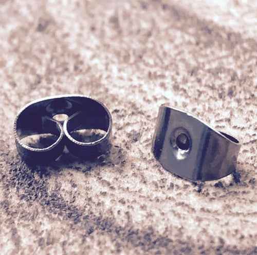 Oorbel Achterkantjes - Stoppers Staal (Per set van 2) - Idhuna Jewels
