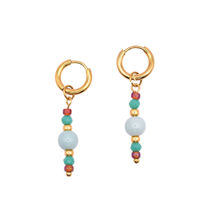 OORRINGEN GOUD MET BEDELS LEA