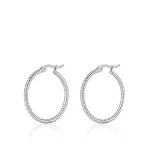 Oorringen Idhuna Jewels staal zilver - 20 mm - Idhuna Jewels