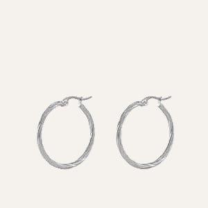 Oorringen stainless steel dames Sam - 20 mm