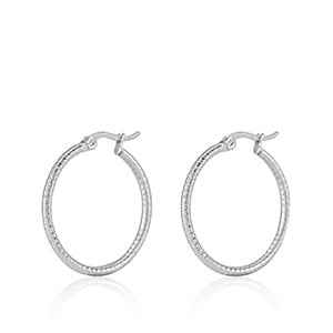 Oorringen zilver Rvs 23 mm - Idhuna Jewels