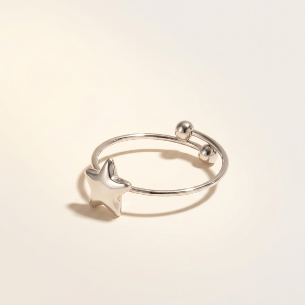 Ring Stainless Steel Little Star