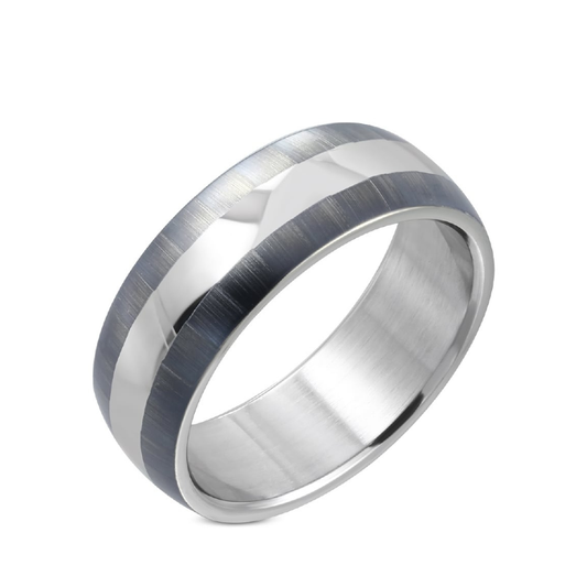 Stalen ring dames of heren rvs