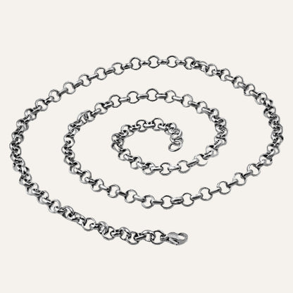 Stalen zilverkleurige ketting - 45 cm - Idhuna Jewels